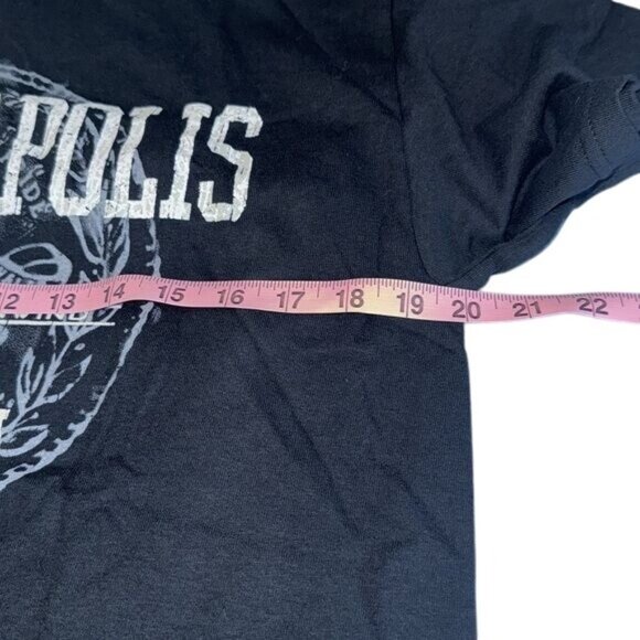 Indianapolis Indiana Graphic T-Shirt Black Gildan Heavy Cotton M - Picture 5 of 6